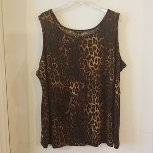 IMAN Global Chic Cheetah Print Tank Top